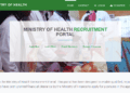 Ministry of Health Recruitment Portal 2023-2024-2025