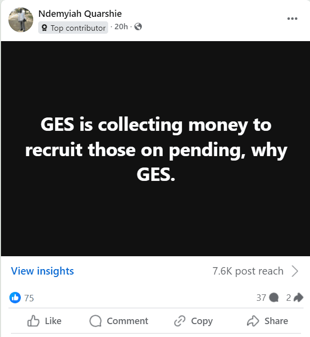 GES Recruitment