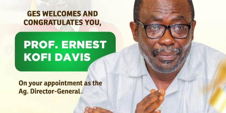 GES officially welcome Prof. Ernest Kofi Davis as new Director-General