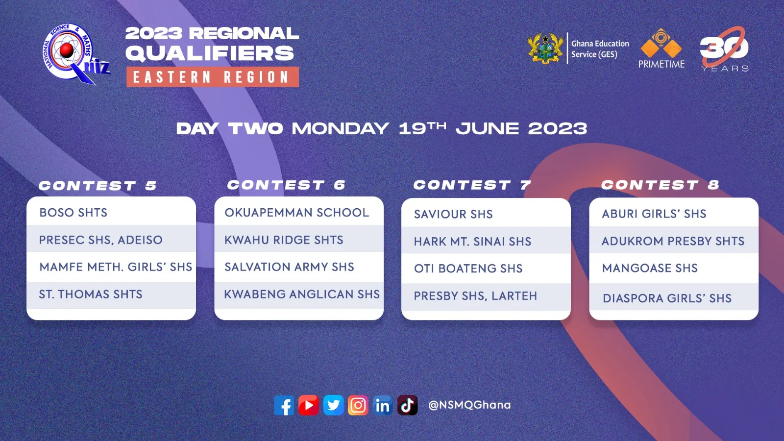 NSMQ 2023 Regional Qualifiers - Eastern Region - Day 2