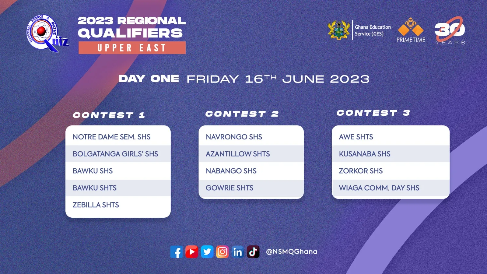 NSMQ 2023 Regional Qualifiers - Upper East Region - Day 1