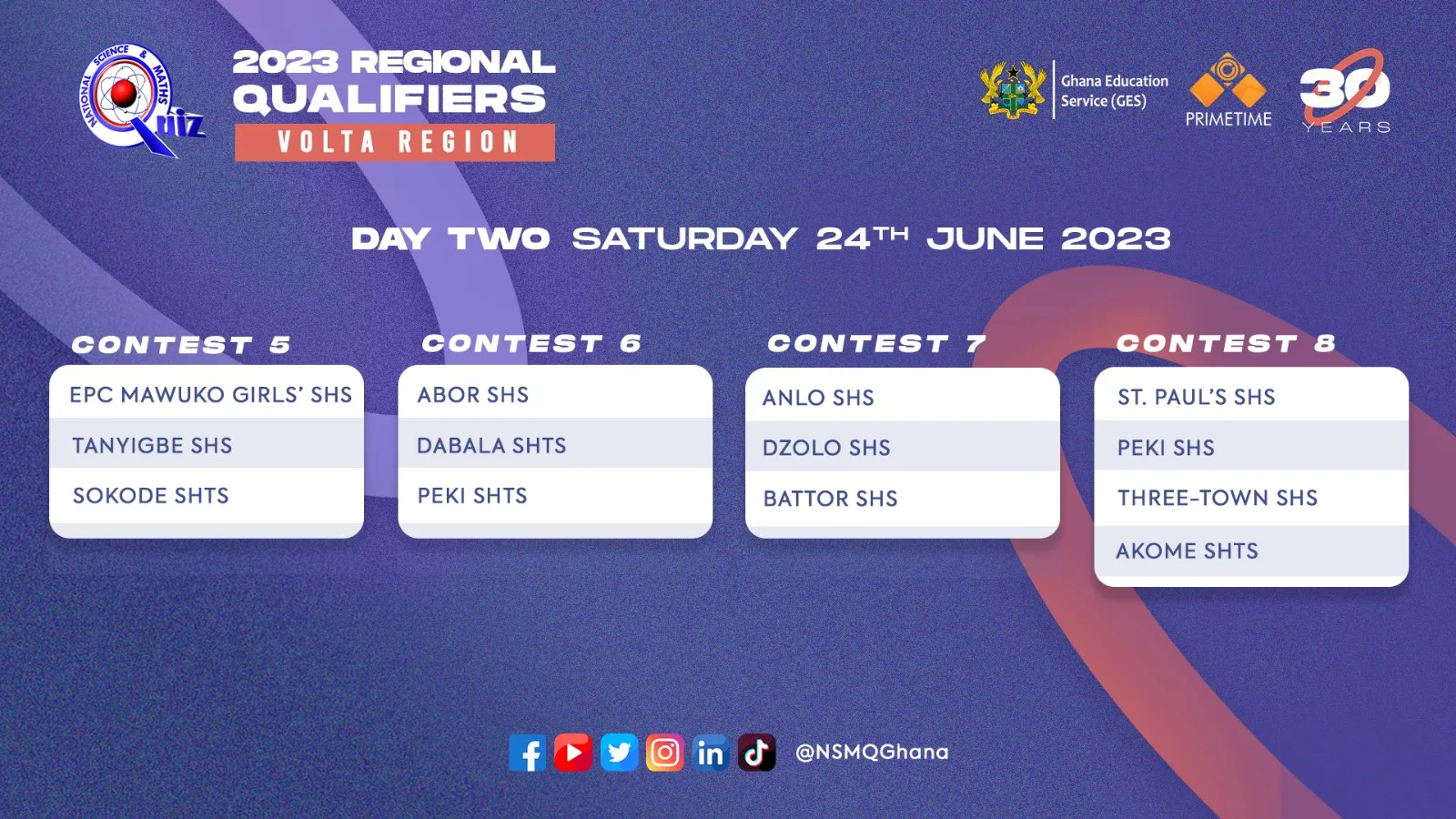 NSMQ 2023 Regional Qualifiers - Volta Region - Day 2