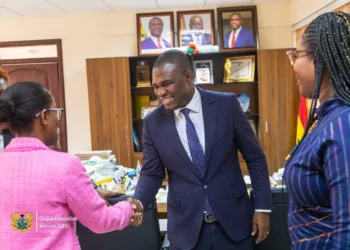 Eric Nkansah received the Chargé d’Affaires of the Barbados High Commission in Ghana