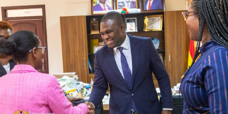 Eric Nkansah received the Chargé d’Affaires of the Barbados High Commission in Ghana