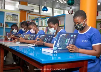 Students at the Library