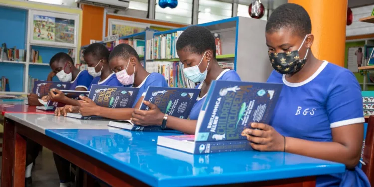 Students at the Library