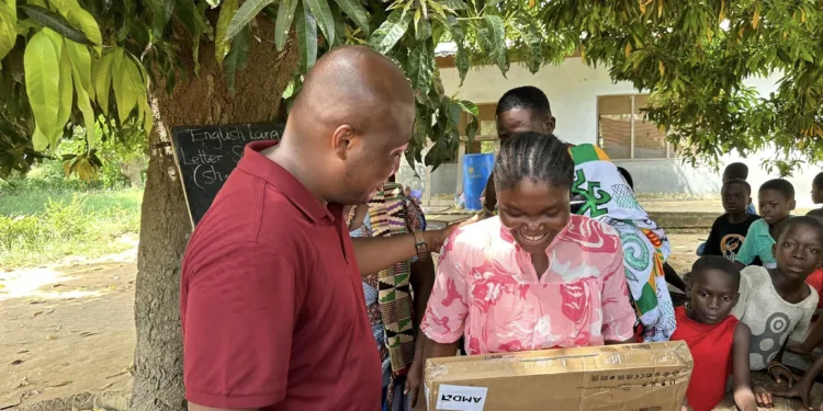 Ablakwa surprises young Gertrude with a laptop