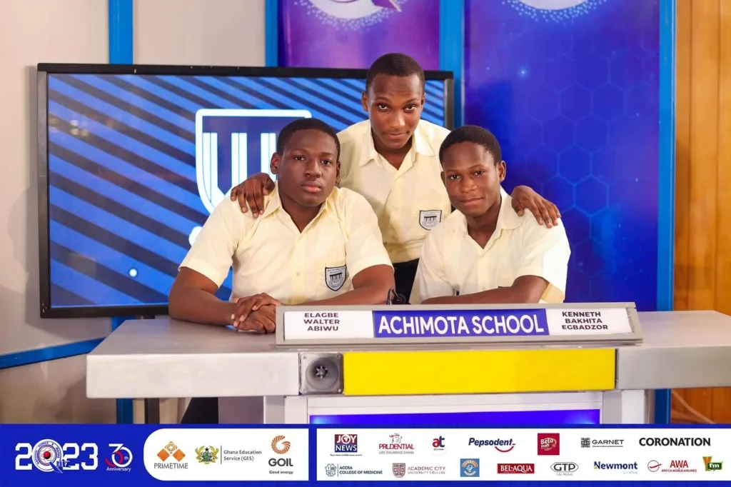 Achimota School NSMQ 2023 grand finale contestants