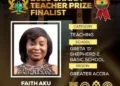 Faith Aku Dzakpasu adjudged 2023 most outstanding teacher