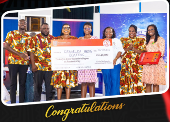 Graselda Boateng's scholarship from Academic City University College
