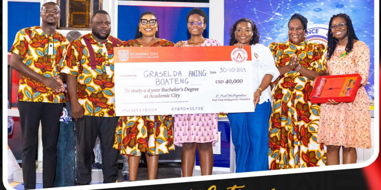 Graselda Boateng's scholarship from Academic City University College