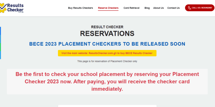 Reserve School Placement Checker Voucher