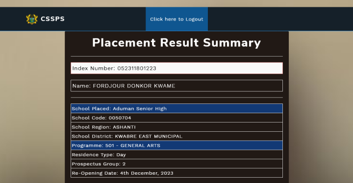 School Placement