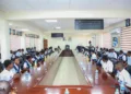 Ejisuman SHS students & teachers at MoE