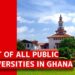 Public Universities in Ghana