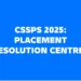 CSSPS 2025_Placement Resolution Centres