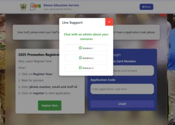 GES Promotion Portal Admin WhatsApp Numbers