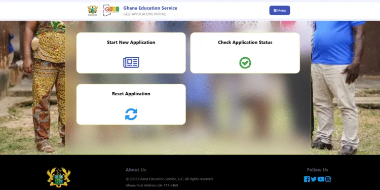 GES Teacher Promotion Portal Reset Button