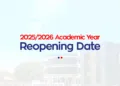 UEW 2025_2026 academic year reopening date