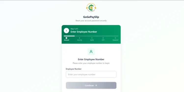 How to Reset Your CAGD e-Payslip Account Password On New Portal