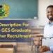 Job Description For 2026 GES Graduate Teacher Recruitment