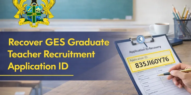 Recover GES Recruitment Application ID