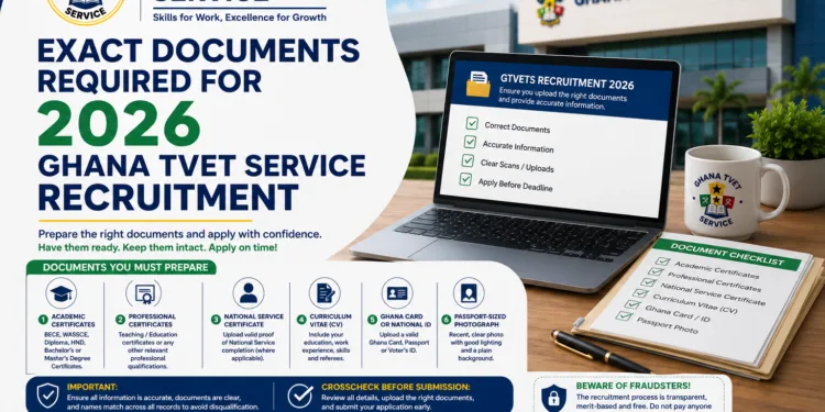 Exact Documents Required For 2026 Ghana TVET Service Recruitment
