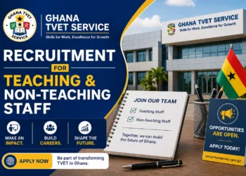 Ghana TVET Service Recruitment For Teaching & Non-Teaching Staff