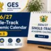 2026/27 Single-Track Academic Calendar - Form 3