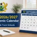 GES 2026/2027 Academic Calendar For Single Track Schools