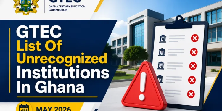 GTEC List Of Unrecognized Institutions In Ghana