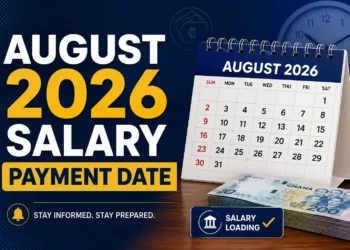 August 2026 salary payment date