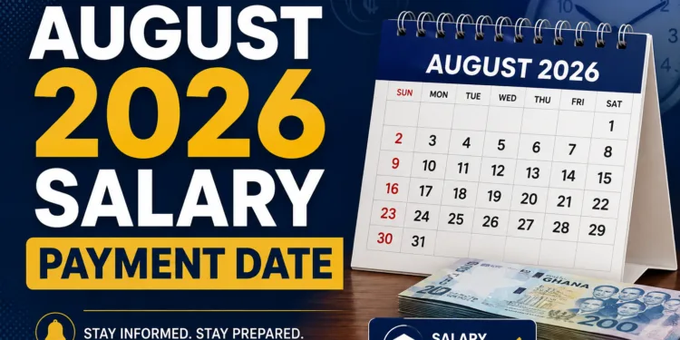 August 2026 salary payment date