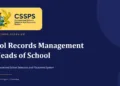 CSSPS School Portal for Heads of School
