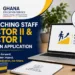 GES Teaching Staff Director II & Director I Promotion Application