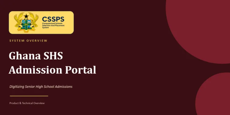 Ghana SHS Admission Portal