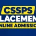 CSSPS Placement Online Admission