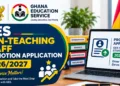 GES Non-Teaching Staff Promotion Application Portal