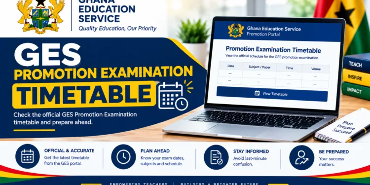 GES Promotion Examination Timetable