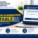 GES Promotion Examination Timetable